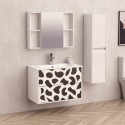  ЛАУРА 80-1 - Елегантен PVC комплект мебели за баня